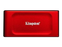 Kingston XS1000 - SSD - 1 TB - ekstern (bærbar) - USB 3.2 Gen 2 (USB-C stikforbindelse) - rød SXS1000R/1000G