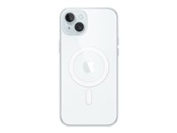 Apple - Bagsidecover til mobiltelefon - MagSafe-kompatibilitet - polykarbonat - klar - for iPhone 15 Plus MXRL3ZM/A
