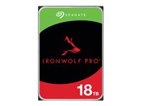 Seagate IronWolf Pro ST18000NT001 - Harddisk - 18 TB - intern - 3.5" - SATA 6Gb/s - 7200 rpm - buffer: 256 MB - med 3 års Seagate Rescue Data Recovery ST18000NT001