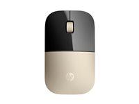 HP Z3700 - Mus - blå LED - trådløs - 2.4 GHz - trådløs modtager (USB) - guld X7Q43AA