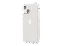 Gear4 Crystal Palace - Bagsidecover til mobiltelefon - polykarbonat, D3O, termoplastisk polyuretan (TPU), RepelFlex-belægning - klar - for Apple iPhone 13 mini 702008194