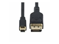 StarTech.com Mini DP to DisplayPort 1.4 Cable 8K 60Hz HBR3 4K - DisplayPort kabel - Mini DisplayPort (han) til DisplayPort (han) haspet - Displayport 1.4/Thunderbolt 2 - 3.1 m - 8K60 Hz (7680 x 4320) support, 4K120 Hz (3840 x 2160) support - sort DP14MDPMM10F