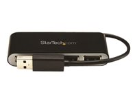 StarTech.com 4 Port USB 2.0 Hub - USB Bus Powered - Portable Multi Port USB 2.0 Splitter and Expander Hub - Small Travel USB Hub (ST4200MINI2) - Hub - 4 x USB 2.0 - desktop ST4200MINI2