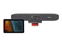 Poly Studio - Til Microsoft Teams - Small Room Kit - videokonferencepakke (Poly Studio R30 video bar, Poly GC8 berøringscontroller) - Certified for Microsoft Teams, Zoom Certified - sand 9C923AA
