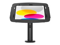 Compulocks iPad Pro 12.9" (3 - 6th Gen) Space Enclosure Tilting Stand 8" - Monteringssæt (indelukke, pælstander) - for tablet - låsbar - højglansaluminium - sort - skærmstørrelse: 12.9" - for Apple 12.9-inch iPad Pro (3. generation, 4. generation, 5. generation, 6. generation) TCDP01299PSENB