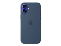 Apple - Bagsidecover til mobiltelefon - MagSafe-kompatibilitet - silicone - denim - for iPhone 16 Plus MYYA3ZM/A