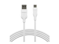 dbramante1928 re-charge - USB-kabel - USB (han) til 24 pin USB-C (han) - USB 2.0 - 1.2 m - op til 36 W strømtransfer, 100 % genbrugt plastik, op til 480 Mbps CB12ACWH7088
