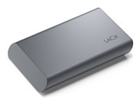 LaCie Mobile Secure STKH500800 - SSD - High Performance - krypteret - 500 GB - ekstern (bærbar) - USB 3.2 Gen 2 (USB-C stikforbindelse) - 256-bit AES - space grey - med 3 års Seagate Rescue Data Recovery STKH500800