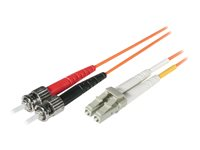 C2G Low-Smoke Zero-Halogen - Patchkabel - LC multimodus (han) til ST multimodus (han) - 3 m - 3 m. - fiberoptik - 62,5 / 125 my - orange 85273