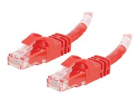 C2G Cat6 Booted Unshielded (UTP) Crossover Patch Cable - Krydskabel - RJ-45 (han) til RJ-45 (han) - 1.5 m - UTP - CAT 6 - formet, knastfri, strenget - rød 83558