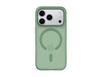 Belkin SheerForce Grip Series - Bagsidecover til mobiltelefon - MagSafe-kompatibilitet - fremstillet af genbrugte materialer - pistaciegrøn - for Apple iPhone 17 Pro MSA035HQSE