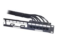 APC Data Distribution Cable - Netværkskabel - TAA-kompatibel - RJ-45 (hun) til RJ-45 (hun) - 18.3 m - UTP - CAT 6 - sort DDCC6-060