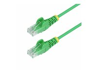 StarTech.com 3m Green Slim CAT6 Ethernet Cable, Snagless, 28AWG, LSZH - Patchkabel - RJ-45 (han) til RJ-45 (han) - 3 m - 3.6 mm - UTP - CAT 5/5e/6 - IEEE 802.3bt - halogenfri, knastfri - grøn N6PAT300CMGNS