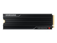 Samsung 9100 PRO MZ-VAP1T0 - SSD - krypteret - 1 TB - med køleplade - intern - M.2 2280 - PCI Express 5.0 x4 (NVMe) - 256-bit AES - TCG Opal Encryption 2.0 - sort MZ-VAP1T0CW