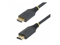 StarTech.com - High Speed - HDMI-kabel - HDMI han til HDMI han - 1 m - afskærmet - sort - halogenfri, passivt, 4K60 Hz support, 1440p (UWQHD) support 144 Hz, 1080p support 240 Hz HDMI2-CABLE-GRIP-1M
