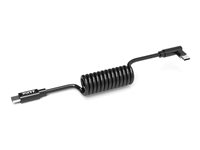 PORT Connect - USB-kabel - 24 pin USB-C (han) lige til 24 pin USB-C (han) vinklet - 70 cm - spring cable, USB Power Delivery (65 W) (pakke med 10) 900064/10