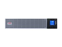 APC Easy UPS On-Line - UPS (rackversion) - AC 230 V - 900 Watt - 1000 VA - 1-faset - 1 x batteri - Litiumion - RS-232, USB - output-stikforbindelser: 6 - 2U - 19" - sort med sølv SRVL1KRIRK
