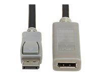 Eaton Tripp Lite Series DisplayPort Extension Cable with Active Repeater and Latching Connector (M/F), 4K 60 Hz, HDR, 4:4:4, HDCP 2.2, 15 ft. (4.6 m), TAA - DisplayPort forlængerkabel - TAA-kompatibel - DisplayPort (han) til DisplayPort (hun) - DisplayPort 1.2 - 4.6 m - passivt, aktiv gentager, 4K60 Hz (3840 x 2160) support - sort P579-015-4K6