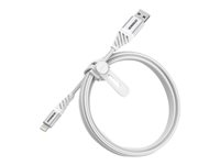 OtterBox Premium - Lightning-kabel - USB han til Lightning han - 1 m - hvid sky 78-52640