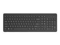 HP 225 - Tastatur - 2,5-zone layout - trådløs - 2.4 GHz - sort 805T1AA