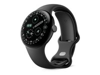 Google Pixel Watch 4 - 41 mm - matsort aluminium - smart ur med aktivt bånd - fluoroelastomer med blød berøringsbelægning - obsidian - båndstørrelse: L - 32 GB - UWB, NFC, Bluetooth, Wi-Fi 6 - 31 g GA09958-EU