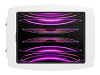 Compulocks iPad Pro 12.9" (3-6th Gen) Space Enclosure Wall Mount - Indelukke - for tablet - låsbar - højglansaluminium - hvid - skærmstørrelse: 12.9" - monteringsgrænseflade: 100 x 100 mm - vægmonterbar - for Apple 12.9-inch iPad Pro (3. generation, 4. generation, 5. generation, 6. generation) 299PSENW
