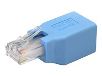 StarTech.com Cisco Console Rollover Adapter for RJ45 Ethernet Cable - Network adapter cable - RJ-45 (M) to RJ-45 (F) - blue - ROLLOVER - Kabel til netværksadapter - RJ-45 (han) til RJ-45 (hun) - blå ROLLOVER