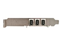 StarTech.com 4 port PCI 1394a FireWire Adapter Card - 3 External 1 Internal FireWire PCI Card for Laptops (PCI1394MP) - FireWire adapter - PCI - Firewire - 3 porte PCI1394MP