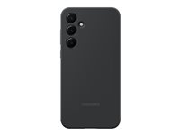 Samsung EF-PA556 - Bagsidecover til mobiltelefon - silicone - sort - for Galaxy A55 EF-PA556TBEGWW