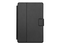 Targus Safe Fit Universal 360° Rotating - Flipomslag til tablet - polyurethan - sort - 7" - 8.5" THZ784GL