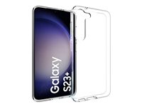Insmat Crystal - Bagsidecover til mobiltelefon - termoplastisk polyuretan (TPU) - klar - for Samsung Galaxy S23+ 650-1131