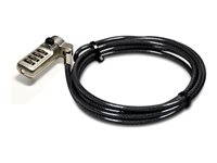 PORT Connect - Sikkerhedskabelslås - nano, med seriell kombination - 2 m (pakke med 25) 901226/25