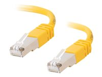 C2G Cat5e Booted Shielded (STP) Network Patch Cable - Patchkabel - RJ-45 (han) til RJ-45 (han) - 15 m - STP - CAT 5e - formet - gul 83816