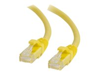 C2G Cat6 Booted Unshielded (UTP) Network Patch Cable - Patchkabel - RJ-45 (han) til RJ-45 (han) - 50 cm - UTP - CAT 6 - formet, knastfri, strenget - gul 83465