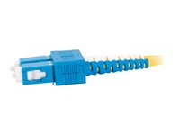 C2G SC-SC 9/125 OS1 Duplex Singlemode PVC Fiber Optic Cable (LSZH) - Patchkabel - SC enkelttilstand (han) til SC enkelttilstand (han) - 1 m - 1 m. - fiberoptik - duplex - 9 / 125 micron - OS1 - halogenfri - gul 85568