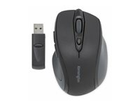 Kensington Pro Fit Mid-Size - Mus - højrehåndet - optisk - 5 knapper - kablet - USB - sort K72355EU
