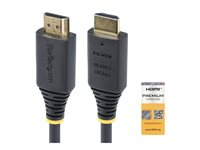 StarTech.com 1.6ft (50cm) Premium Certified High Speed HDMI Cable, 4K60Hz - Premium High Speed - HDMI-kabel med Ethernet - HDMI han til HDMI han - 50 cm - sort - 4K60 Hz support, passivt HDMI2-CABLE-4K60-50C