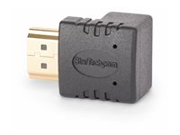 StarTech.com Down Angle HDMI 2.0 Adapter, 90-Degree HDMI Port Saver, M/F - High Speed - HDMI adapter - HDMI han til HDMI hun opvinklet - sort - 4K60 Hz support, tovejs, passiv HDMI2HDMIMFDN