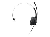 Lenovo 100 - Headset - på øret - kablet - USB-A - sort 4XD1B61617