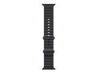Apple - Urrem for smart watch - 49mm - 130 - 200 mm - sort - for Watch Hermès Series 9, SE 3, Series 10, Series 11, Series 8, Series 9, Ultra 2, Ultra 3 MXTL3ZM/A