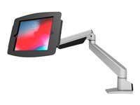 Compulocks iPad Mini 8.3" Space Enclosure Articulating Arm Mount - Monteringssæt (drejelig arm, indelukke) - for tablet - låsbar - højglansaluminium - sort, sølv - skærmstørrelse: 8.3" - skrivebordsmonterbar, konsoltopmonterbar - for Apple iPad mini (6. generation) 660REACH830IPMSB