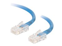 C2G Cat5e Non-Booted Unshielded (UTP) Network Crossover Patch Cable - Krydskabel - RJ-45 (han) til RJ-45 (han) - 3 m - UTP - CAT 5e - strenget, uniboot - blå 83301