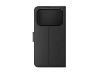Zagg - Flipomslag til mobiltelefon - folio - læder - sort - for Apple iPhone 17 Pro 702319257