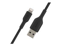 Belkin BoostCharge - Lightning-kabel - Lightning han til USB han - 1 m - sort CAA002BT1MBK