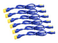 APC AP8000 - Strømkabel - power IEC 60320 C13 til IEC 60320 C14 - 10 A - 1.22 m - blå - Global - for P/N: SCL500RMI1UC, SCL500RMI1UNC, SMT3000I-AR, SMT3000R2I-AR, SMTL750RMI2UC, SRT1500RMXLI AP8704S-WWX590