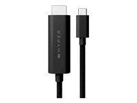 HyperDrive - Adapterkabel - 24 pin USB-C han til HDMI han - 2.5 m - sort - 4K60 Hz support, DP Alt-tilstand support HD6007BKGL