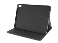 Insmat Flip Case - Flipomslag til tablet - leatherette, papir, karton, termoplastisk polyuretan (TPU) dock, bomuldssyninger - sort - for Apple 11-inch iPad Air (M2, M3) 652-1328