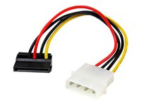 StarTech.com 6in 4 Pin LP4 to Left Angle SATA Power Cable Adapter - LP4 to SATA Power Adapter (SATAPOWADPL) - Strømforsyningsadapter - SATA strøm (han) til 4-PIN intern strøm (han) - 15 cm - venstrevinklet stikforbindelse SATAPOWADPL