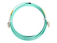 StarTech.com 2m Fiber Optic Cable - 10 Gb Aqua - Multimode Duplex 50/125 - LSZH - LC/LC - OM3 - LC to LC Fiber Patch Cable - Patchkabel - LC multimodus (han) til LC multimodus (han) - 2 m - 2 m. - fiberoptik - duplex - 50 / 125 my - akvamarin - for P/N: J9152AST, MASFP10GBSR, SFP10GBLRMST, SFP10GBSRST, SFP10GSRSST, SFP10GSRXST A50FBLCLC2