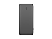 Belkin BoostCharge - Powerbank - 26000 mAh - 32 Watt - PD, Fast Charge - 4 output-stikforbindelser (USB-C, USB) - på kabel: USB-C BPB016BTBK